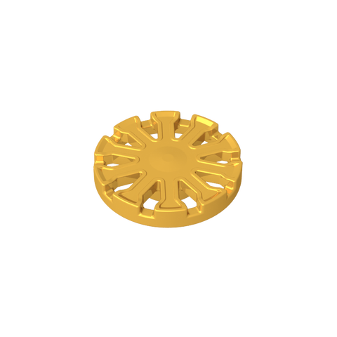 Gobricks,Wheel Cover 7 Spoke Y Shape - for Wheel 18976,18979b