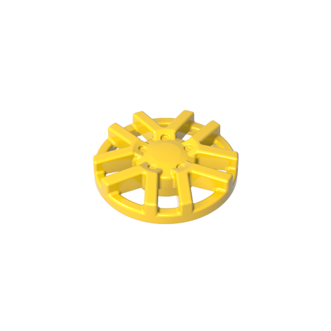 Gobricks,Wheel Cover 10 Spoke (2 Spokes each parallel) - for Wheel 18976,24308a
