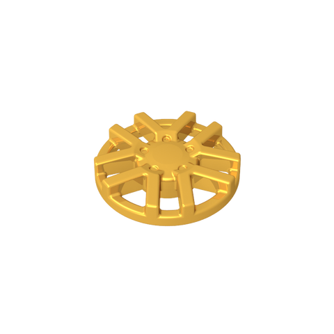 Gobricks,Wheel Cover 10 Spoke (2 Spokes each parallel) - for Wheel 18976,24308a