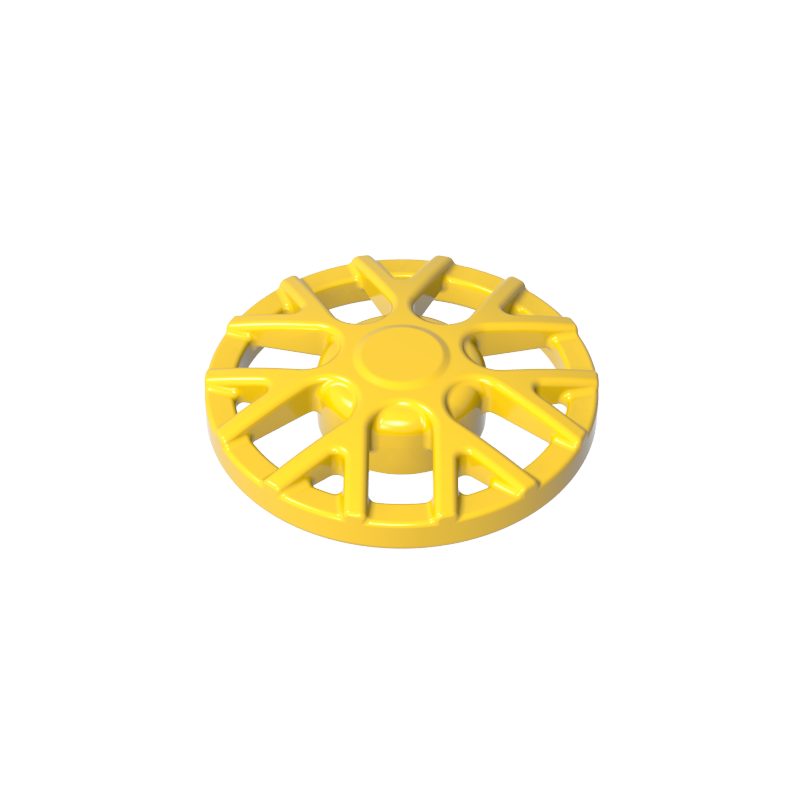 Gobricks,Wheel Cover 10 Spoke T Shape - for Wheel 18976,18979a