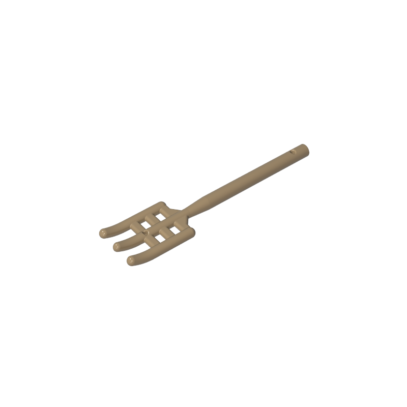 Gobricks,Equipment Pitchfork [Rounded Bottom],4496,95345