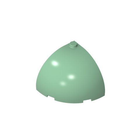 Gobricks,Brick Round Corner 4 x 4 x 3 Dome Top,49612