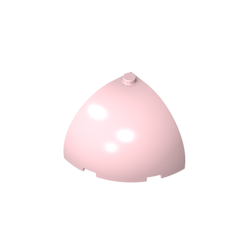 Gobricks,Brick Round Corner 4 x 4 x 3 Dome Top,49612
