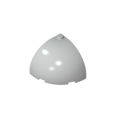 Gobricks,Brick Round Corner 4 x 4 x 3 Dome Top,49612