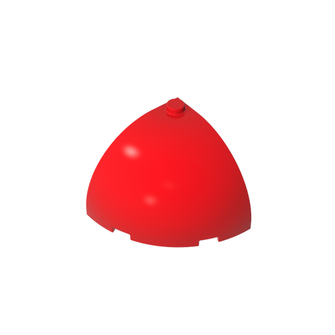 Gobricks,Brick Round Corner 4 x 4 x 3 Dome Top,49612