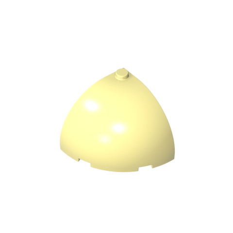 Gobricks,Brick Round Corner 4 x 4 x 3 Dome Top,49612