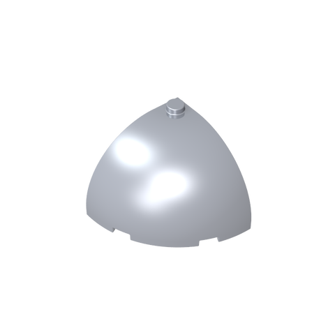 Gobricks,Brick Round Corner 4 x 4 x 3 Dome Top,49612