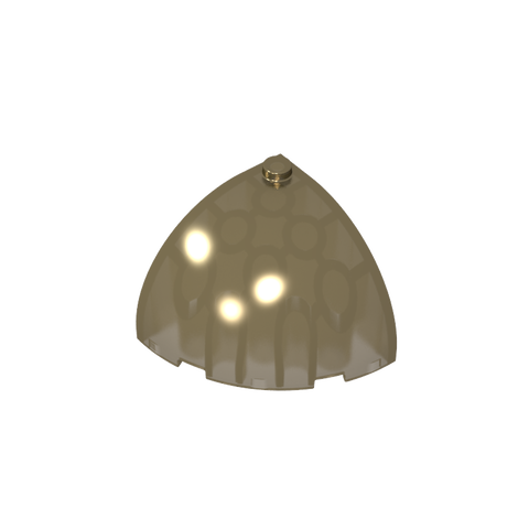 Gobricks,Brick Round Corner 4 x 4 x 3 Dome Top,49612