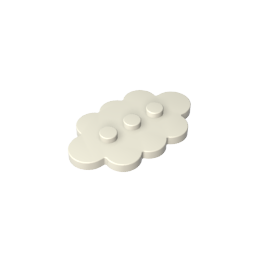 Plate Special 3 x 5 Cloud with 3 Center Studs ,35470