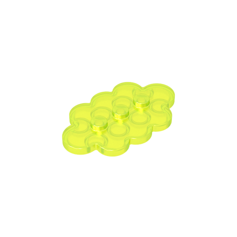 Gobricks,Plate Special 3 x 5 Cloud with 3 Center Studs,35470