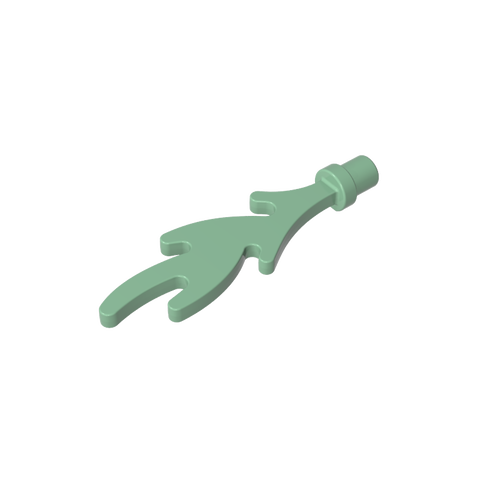 Gobricks,Wave/ Flame Rounded with Base Rim,6126b