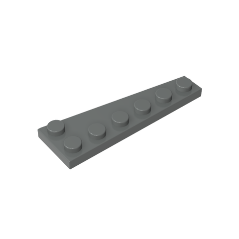 Gobricks,Wedge Plate 6 x 2 Left,78443