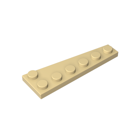 Gobricks,Wedge Plate 6 x 2 Left,78443
