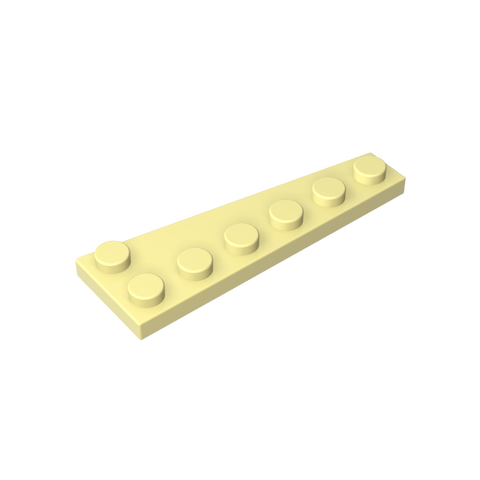Gobricks,Wedge Plate 6 x 2 Left,78443
