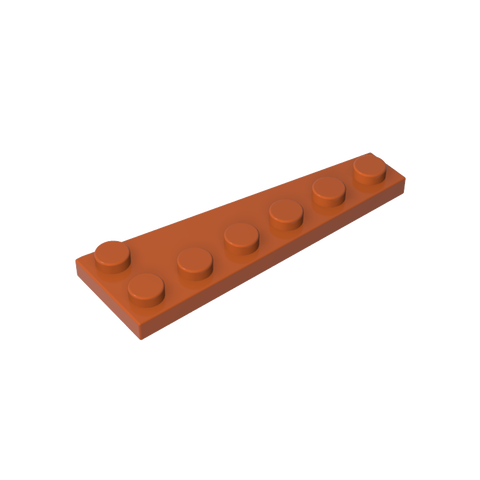 Gobricks,Wedge Plate 6 x 2 Left,78443