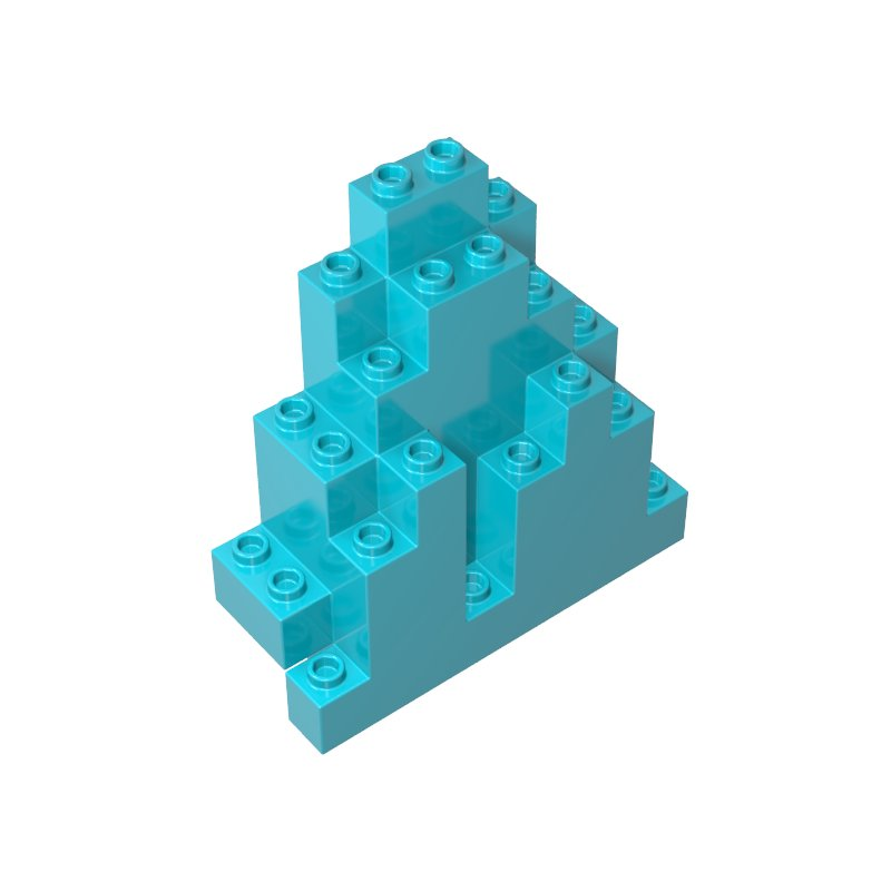 Gobricks,Rock Panel Triangular 3 x 8 x 7 (aka LURP),6083