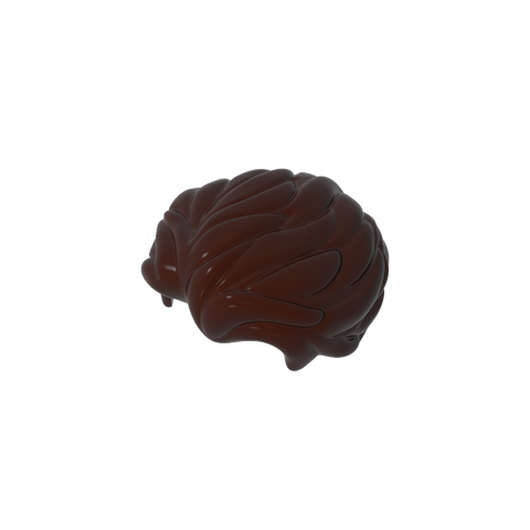 Gobricks,Minifig Hair Swept Back with Slight Widow's Peak and Short Side Burns [Plain],25972