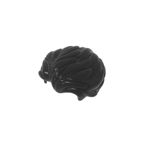 Gobricks,Minifig Hair Swept Back with Slight Widow's Peak and Short Side Burns [Plain],25972
