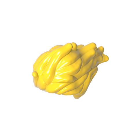 Gobricks,Minifig Hair Wavy and Windblown to One Side,32602