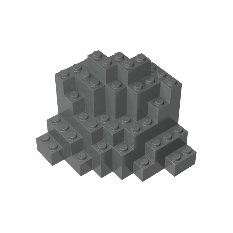 Gobricks,Rock Brick 8 x 8 x 6,23996