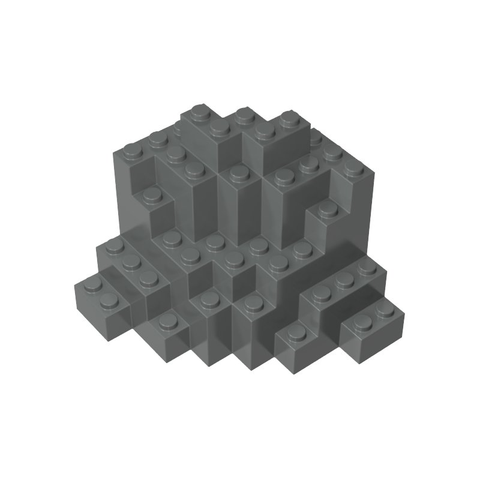 Gobricks,Rock Brick 8 x 8 x 6,23996