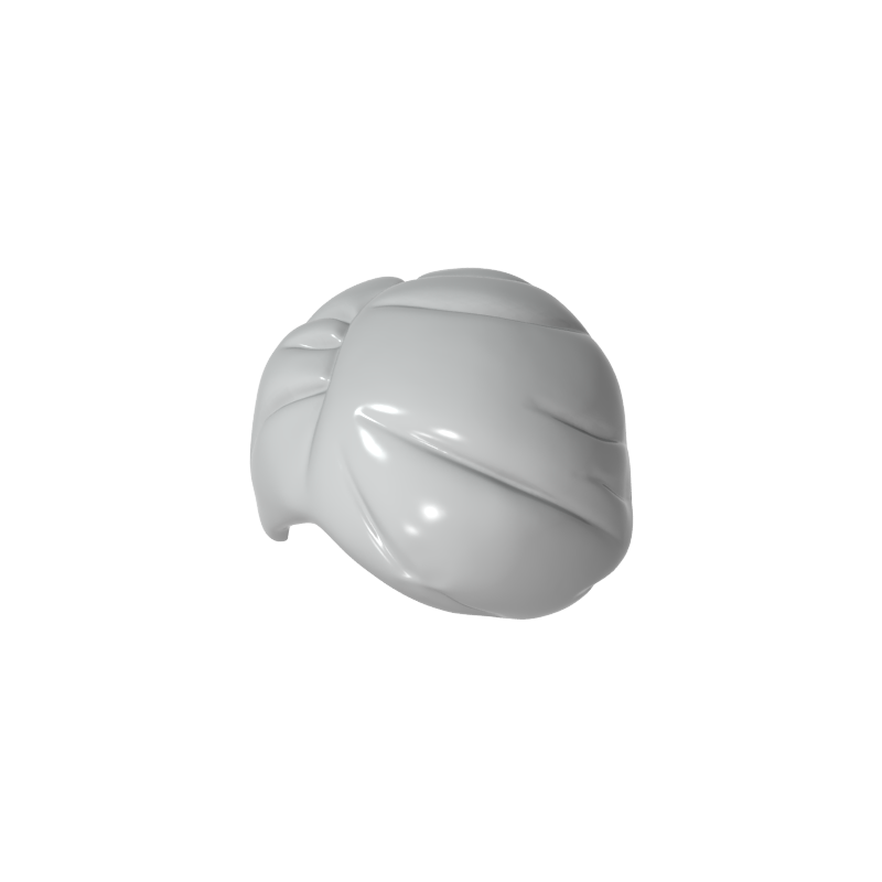 Gobricks,Minifig Hair Short Smooth and Right Parting [Plain],15500