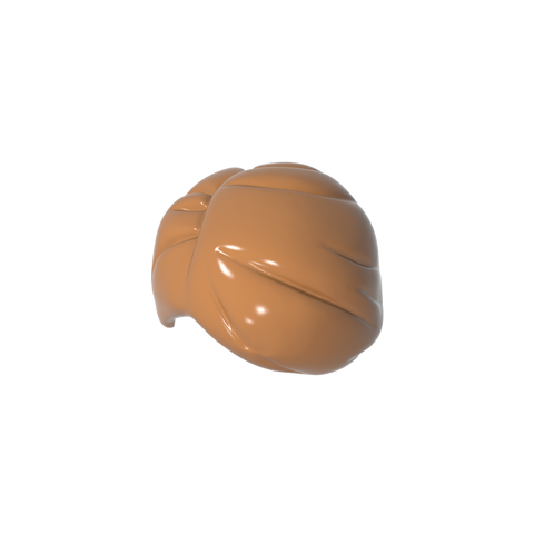 Gobricks,Minifig Hair Short Smooth and Right Parting [Plain],15500