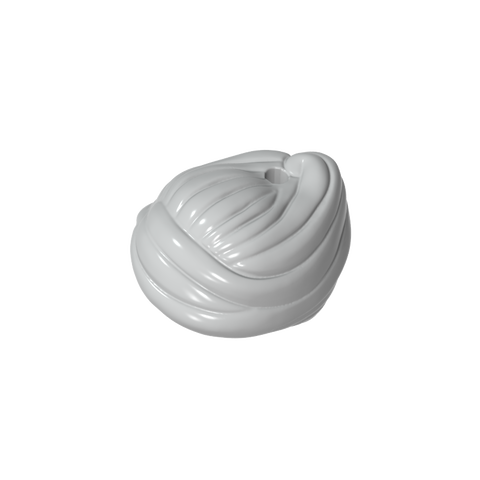 Gobricks,Minifig Hair Swept Back Into Bun,99240