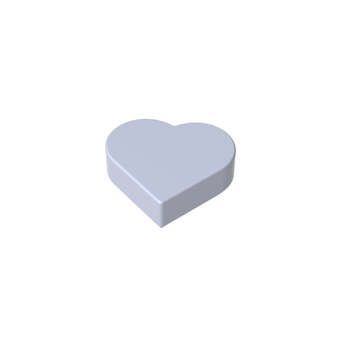 Gobricks,Tile 1 x 1 Heart,39739