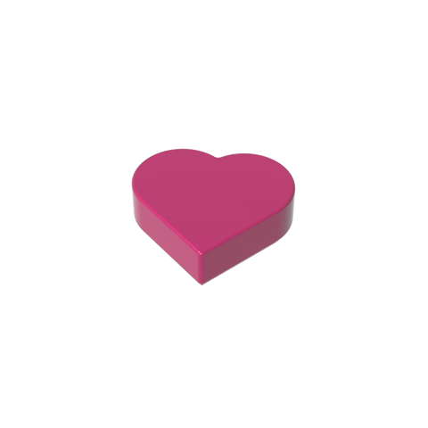 Gobricks,Tile 1 x 1 Heart,39739