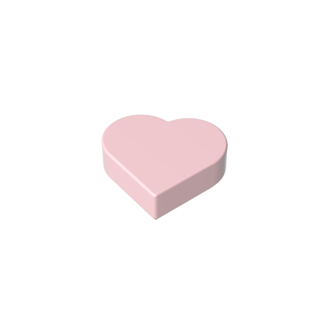 Gobricks,Tile 1 x 1 Heart,39739