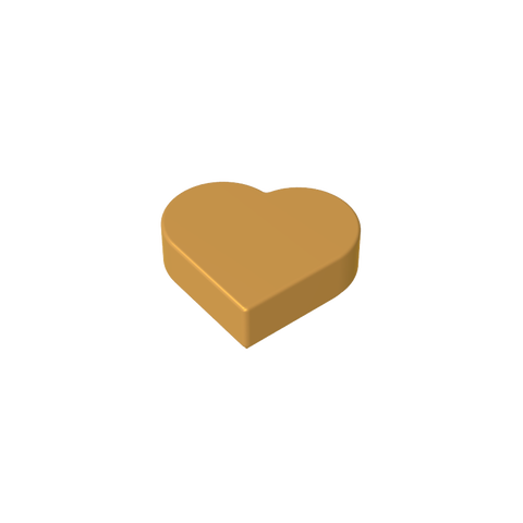 Gobricks,Tile 1 x 1 Heart,39739
