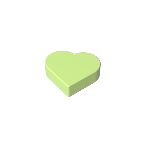 Gobricks,Tile 1 x 1 Heart,39739