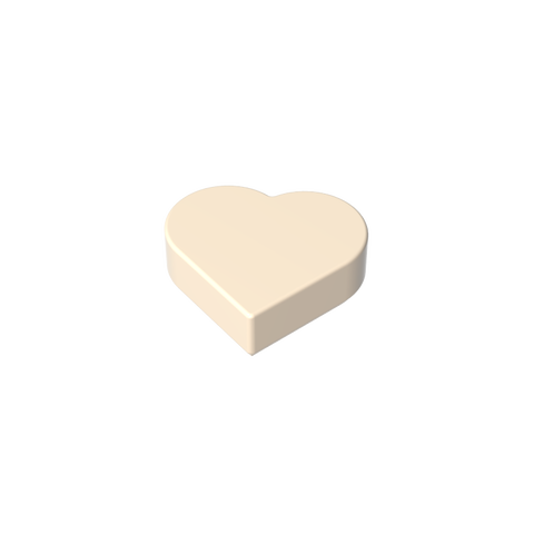 Gobricks,Tile 1 x 1 Heart,39739