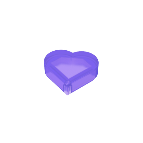 Gobricks,Tile 1 x 1 Heart,39739