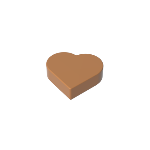 Gobricks,Tile 1 x 1 Heart,39739