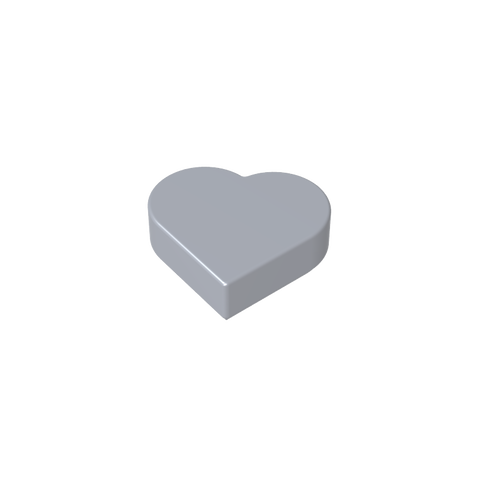 Gobricks,Tile 1 x 1 Heart,39739