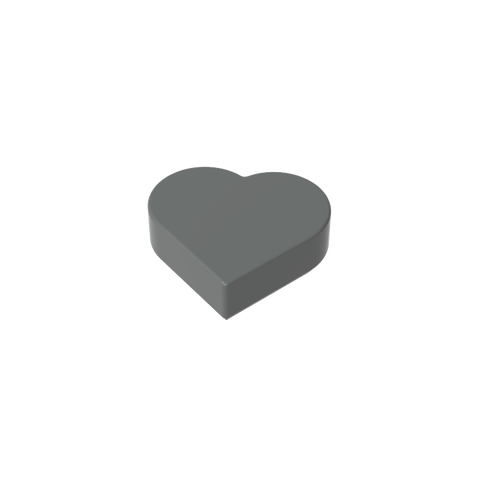 Gobricks,Tile 1 x 1 Heart,39739