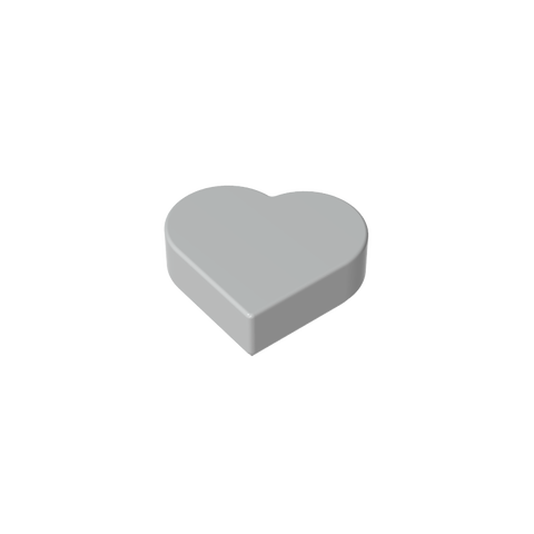 Gobricks,Tile 1 x 1 Heart,39739