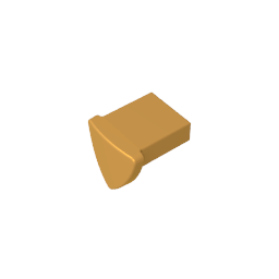 Gobricks,Animal Body Part, Dog Ear, Plate Special 1 x 1,35463
