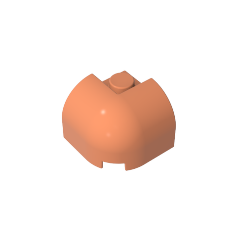 Gobricks,Brick Curved 2 x 2 x 1 1/3 with Curved Top - Corner,67810