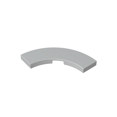 Gobricks,Tile 3 x 3 Curved, Macaroni,79393