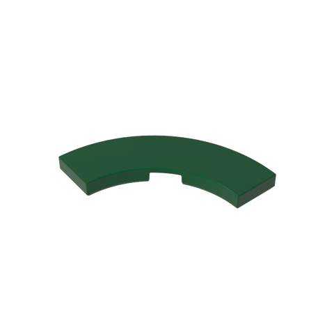 Gobricks,Tile 3 x 3 Curved, Macaroni,79393