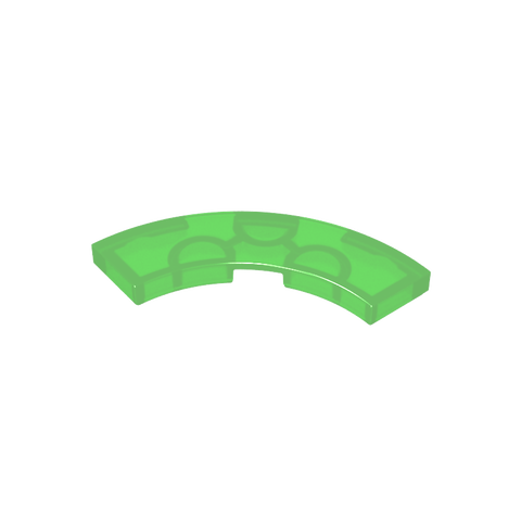 Gobricks,Tile 3 x 3 Curved, Macaroni,79393