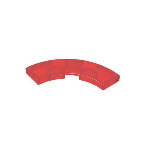 Gobricks,Tile 3 x 3 Curved, Macaroni,79393