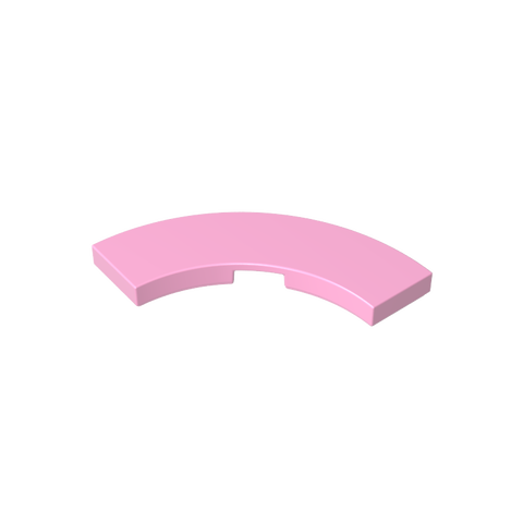 Gobricks,Tile 3 x 3 Curved, Macaroni,79393