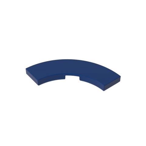 Gobricks,Tile 3 x 3 Curved, Macaroni,79393