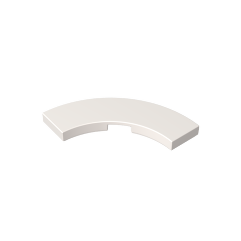 Gobricks,Tile 3 x 3 Curved, Macaroni,79393