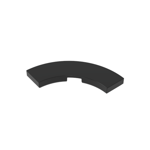 Gobricks,Tile 3 x 3 Curved, Macaroni,79393