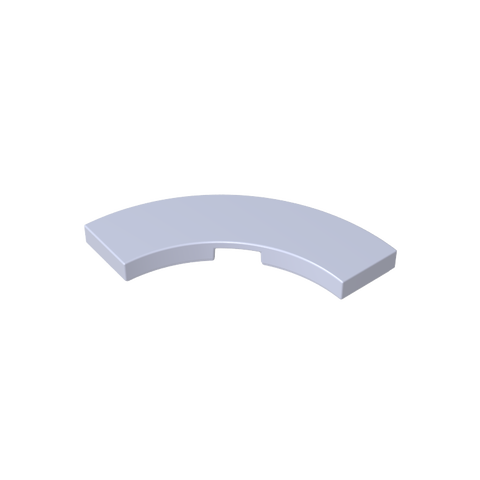 Gobricks,Tile 3 x 3 Curved, Macaroni,79393